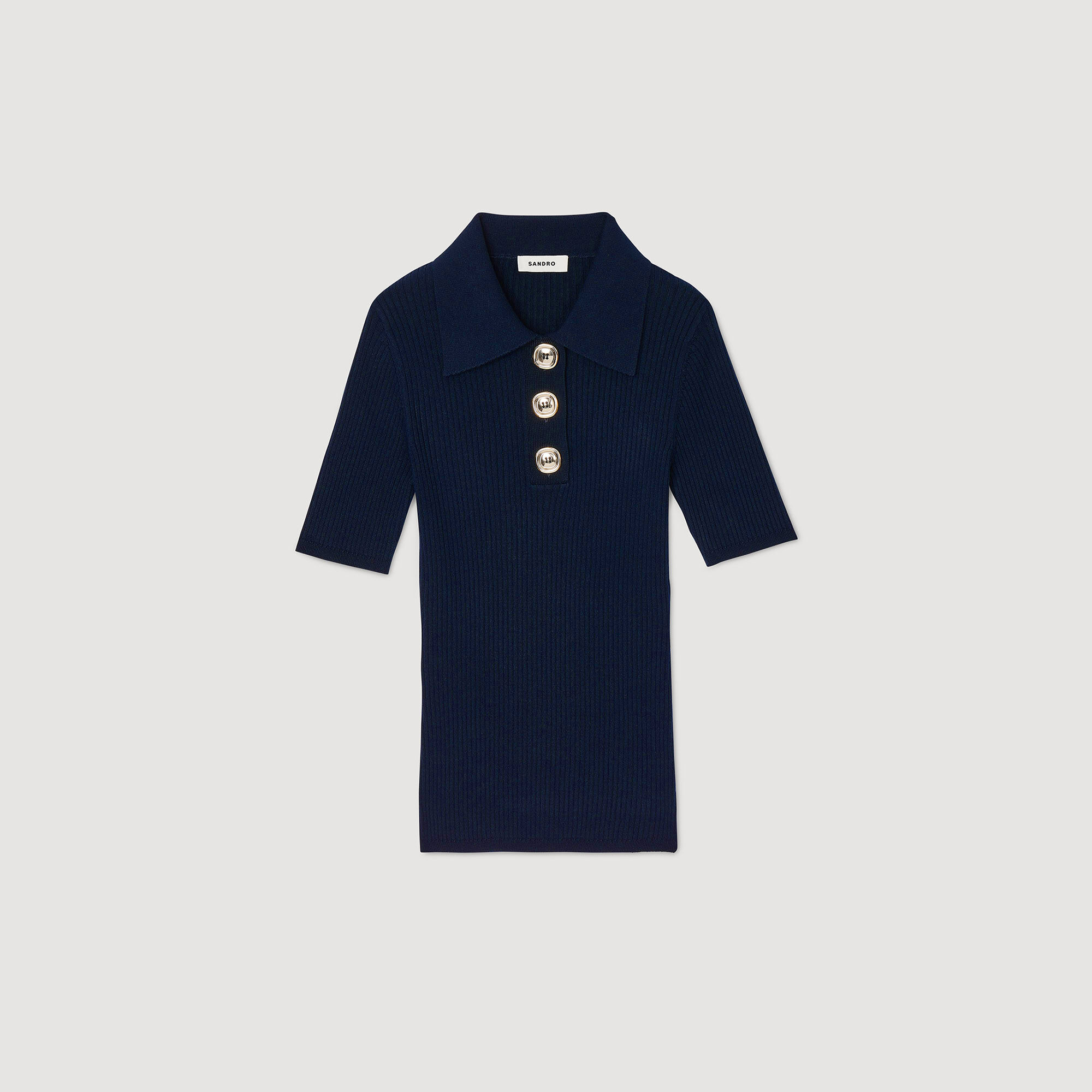 Pull à col polo 