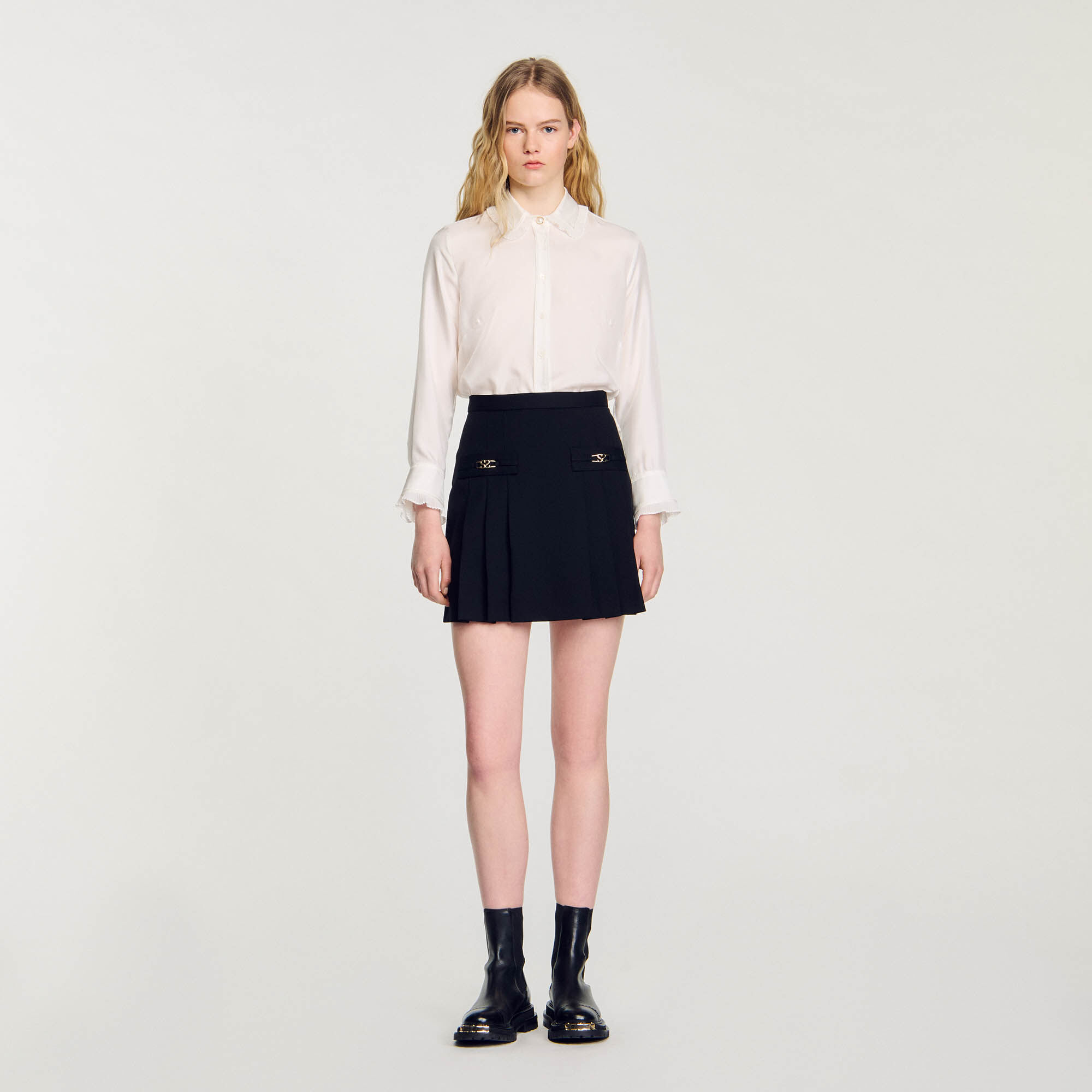 Jupe longue plissée sandro shop