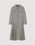 Trenchcoat mit Hahnentrittmuster