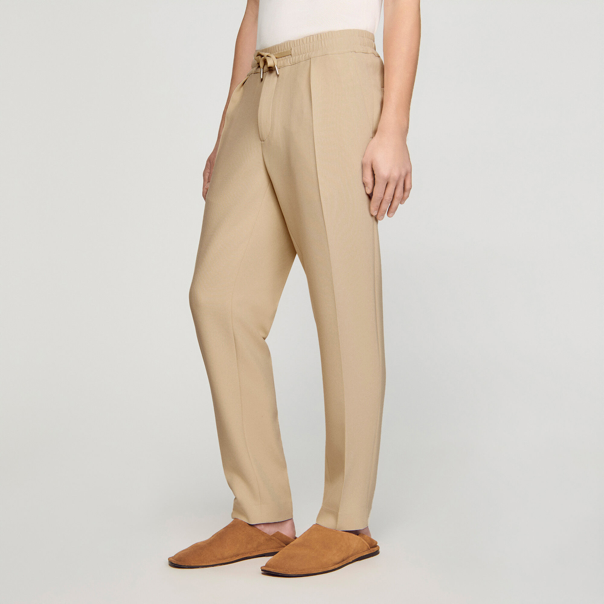 Gerade Hose mit Gummibund
