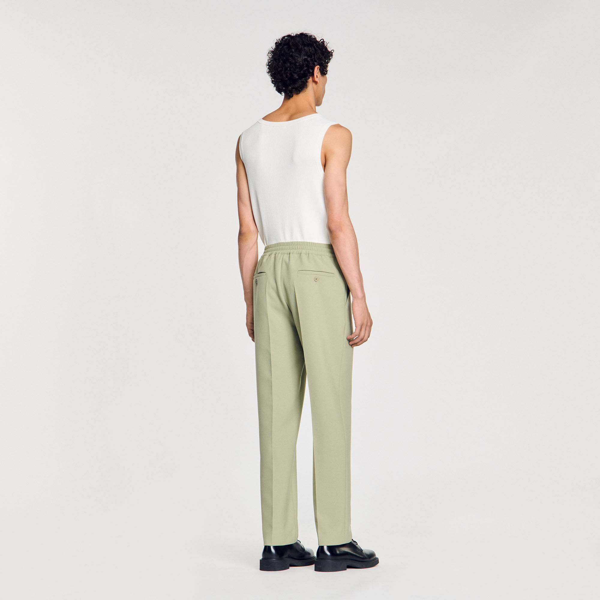 Gerade Hose mit Gummizug