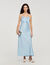 Robe longue satin&eacute;e 