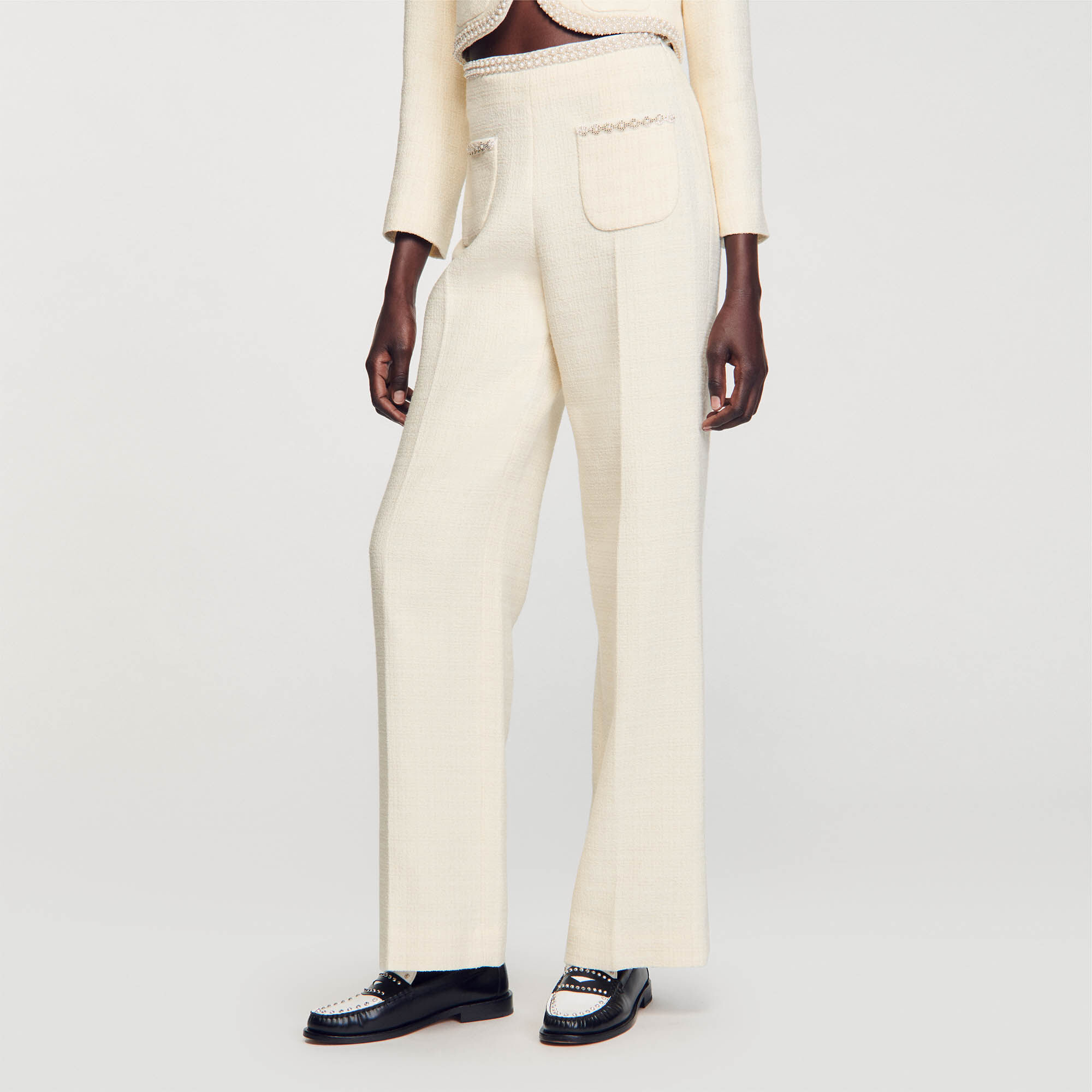 Pantalon en tweed