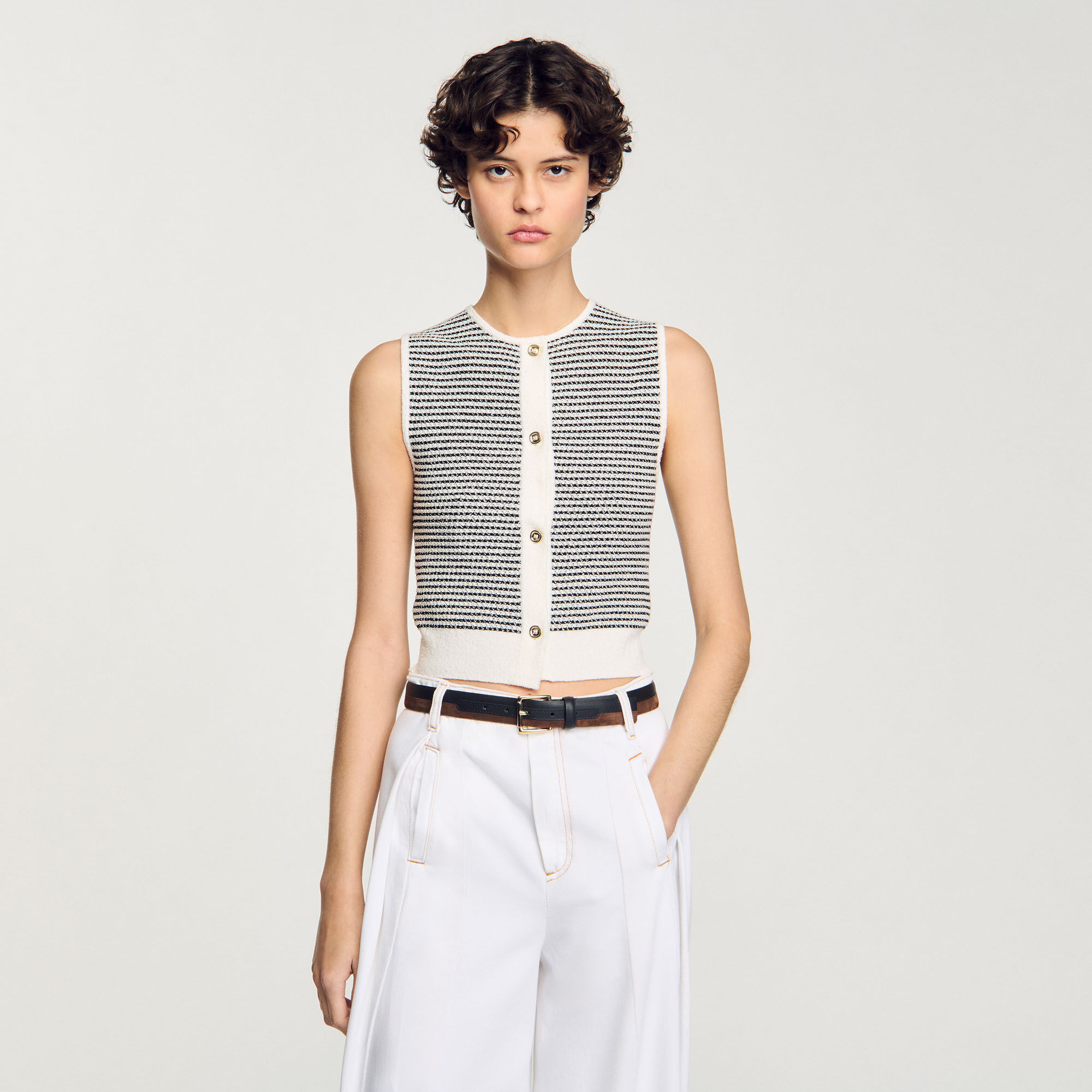 Gilet à rayures