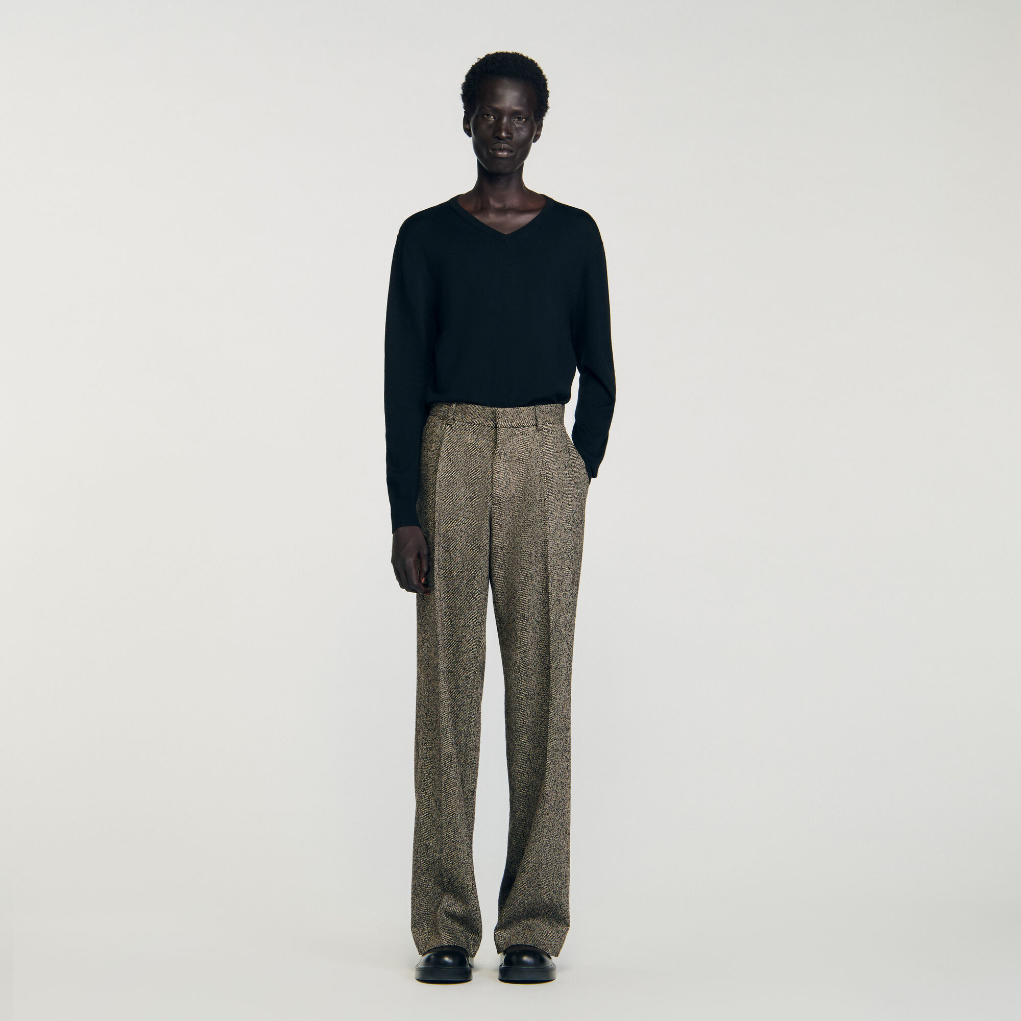Pantalon de costume large 