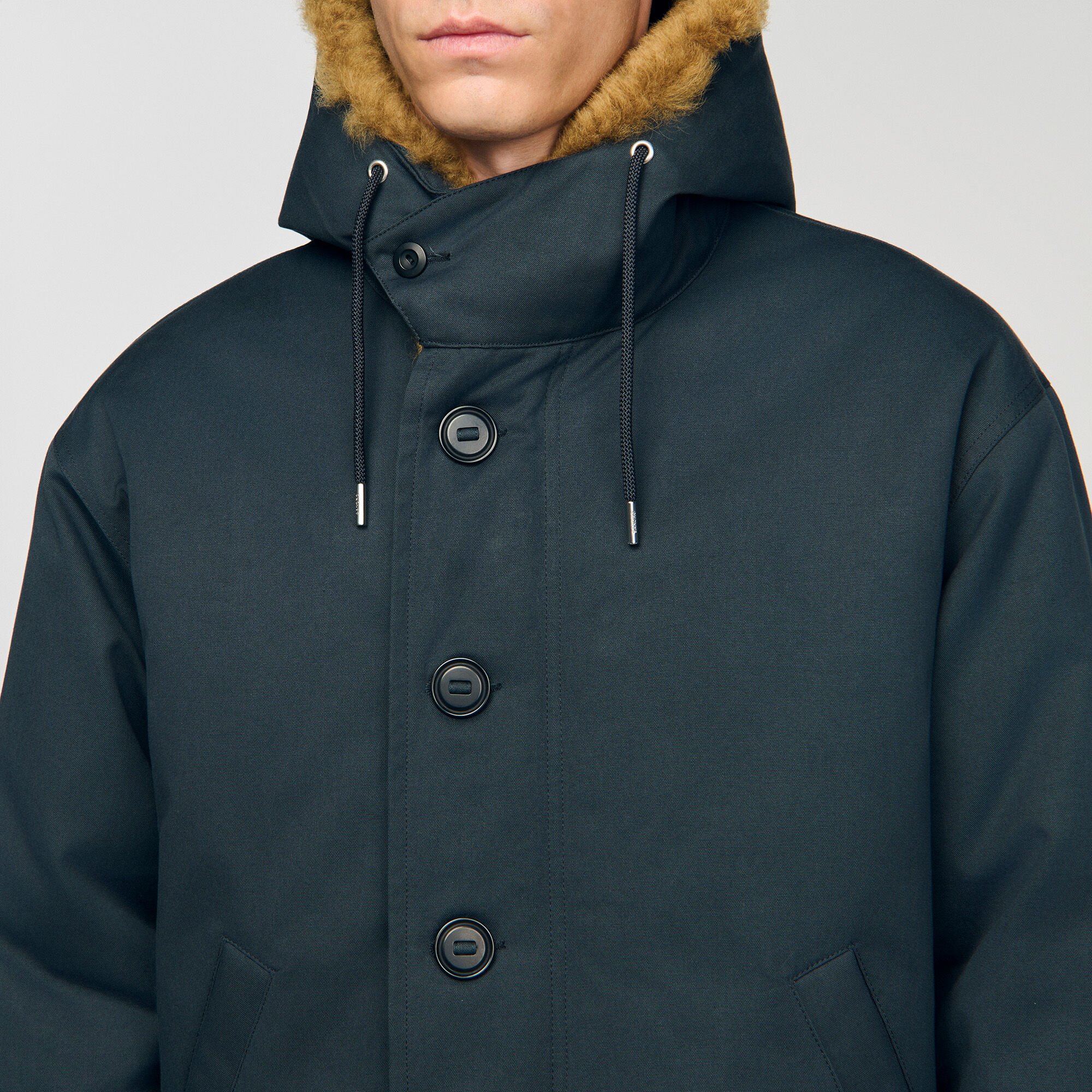 Parka aus Baumwolle mit Kapuze
