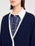 Cardigan long bicolore