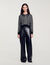 Jacquard check cardigan