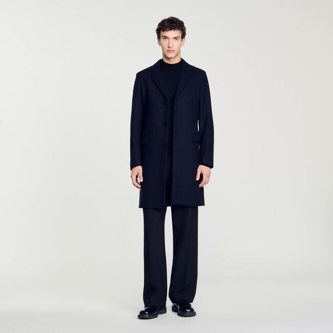 Manteau en laine et cachemire