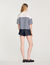 T-shirt marinière à strass