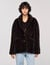 Manteau veste en fausse fourrure