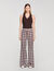 Floral-print floaty trousers