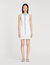 Kurzes Strickkleid mit Volant