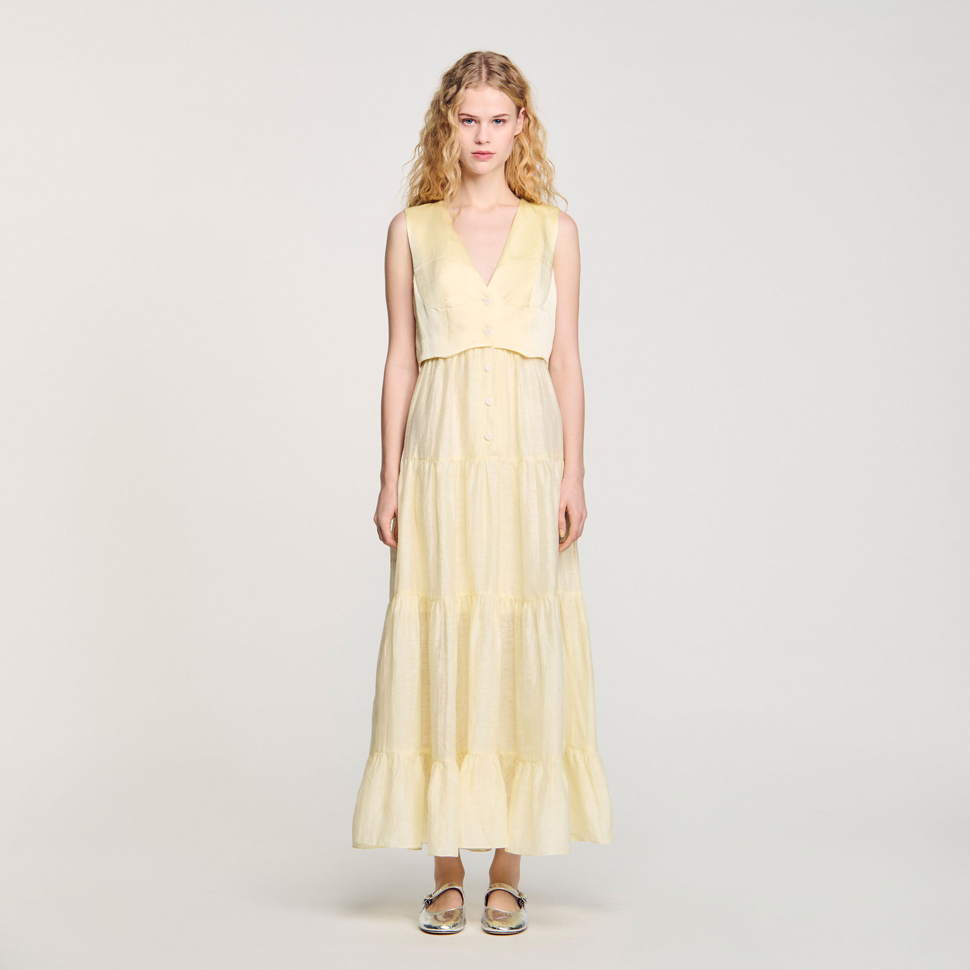Linen maxi dress