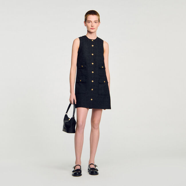 Kurzes Tweedkleid