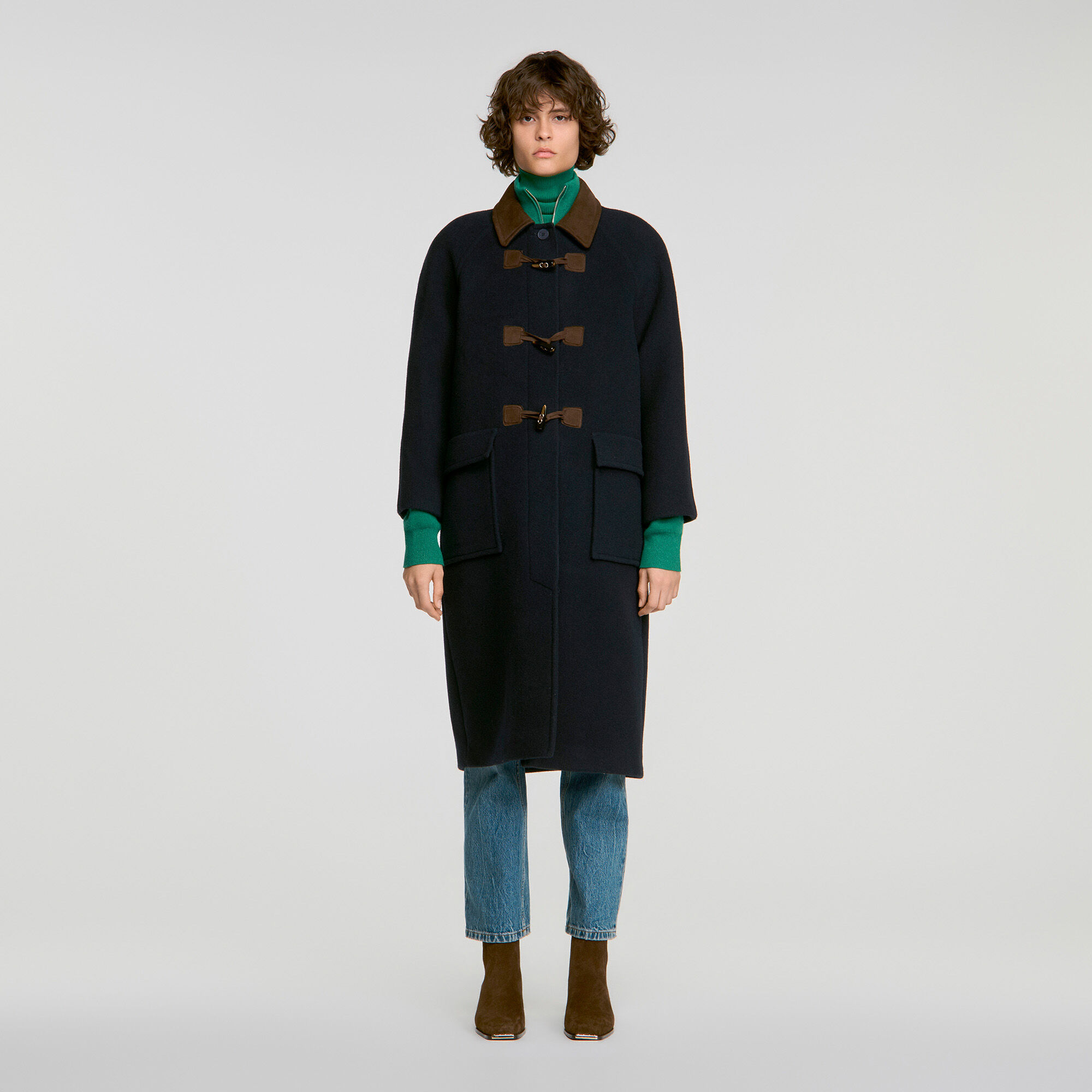 Double-faced wool duffel coat - Women | Sandro