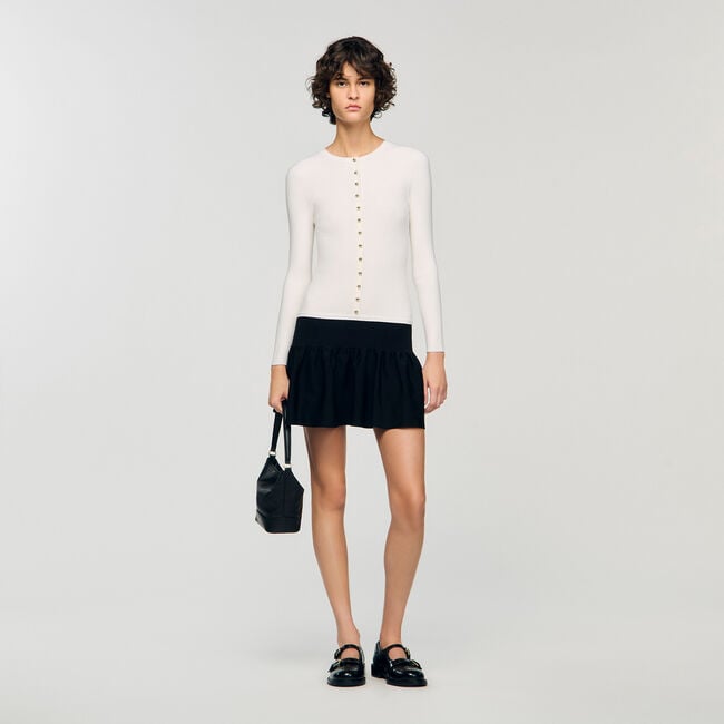 Robe courte 2 en 1 bicolore 