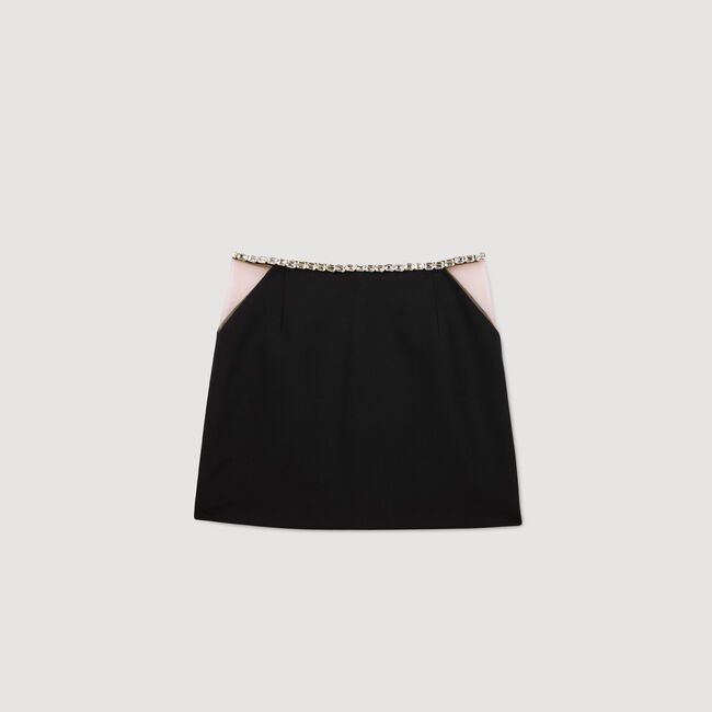 Short rhinestone skirt