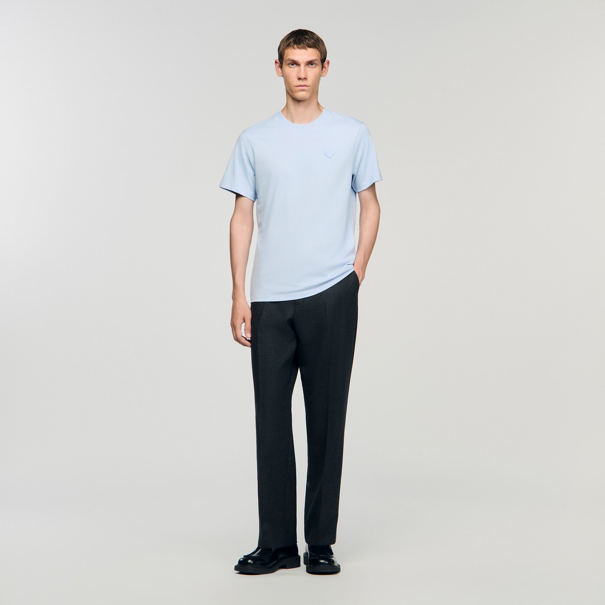 T-Shirt mit Herz-Patch