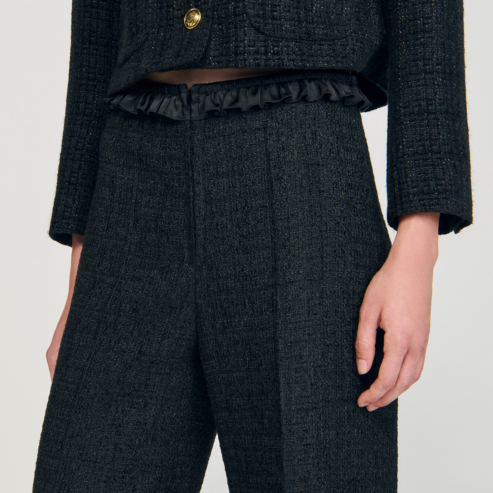 Tweed suit trousers