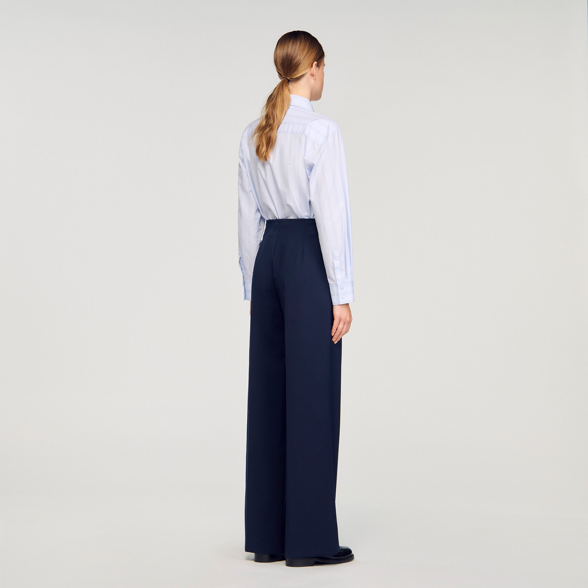 Pantalon droit asymétrique