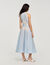 Langes Kleid mit Spitzendetails