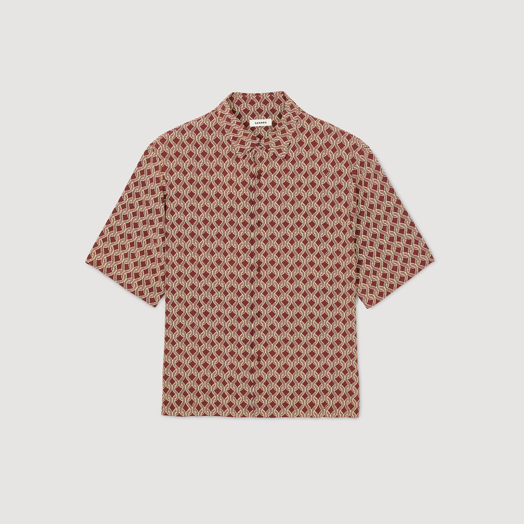 Hemd mit Seil-Print