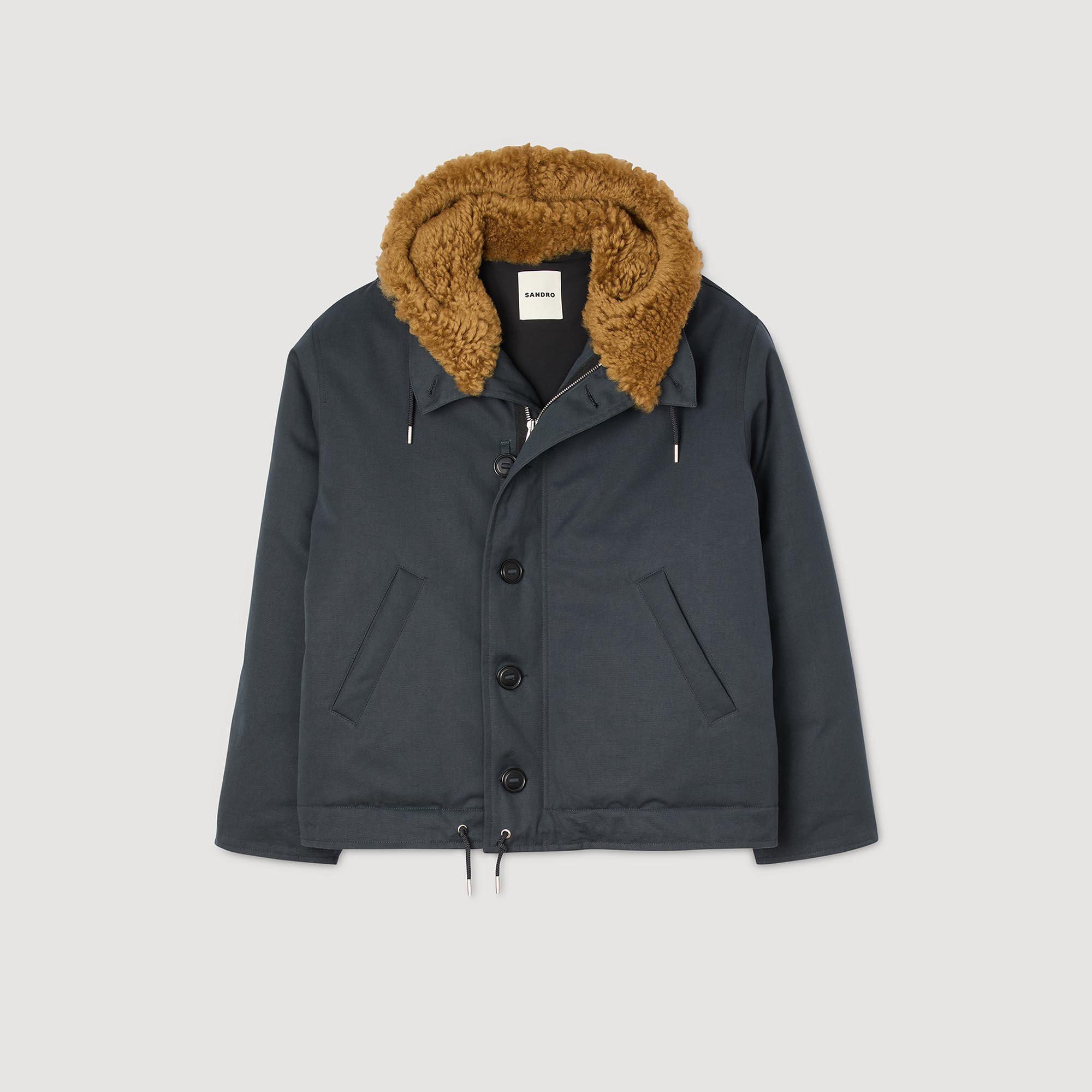 Parka aus Baumwolle mit Kapuze