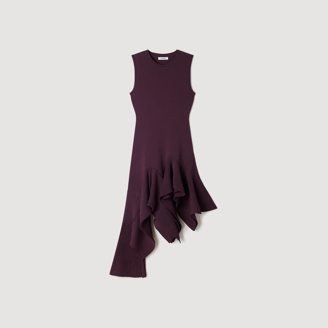 Asymmetrisches Strickkleid