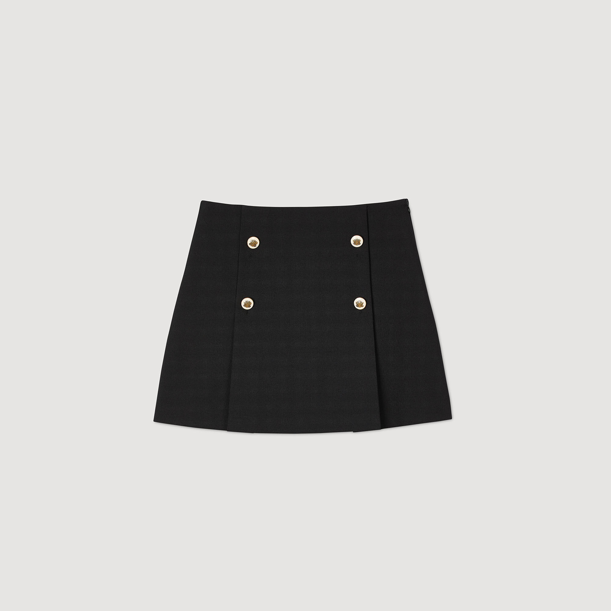 Short pleated skirt