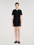 Short dress with detachable collar