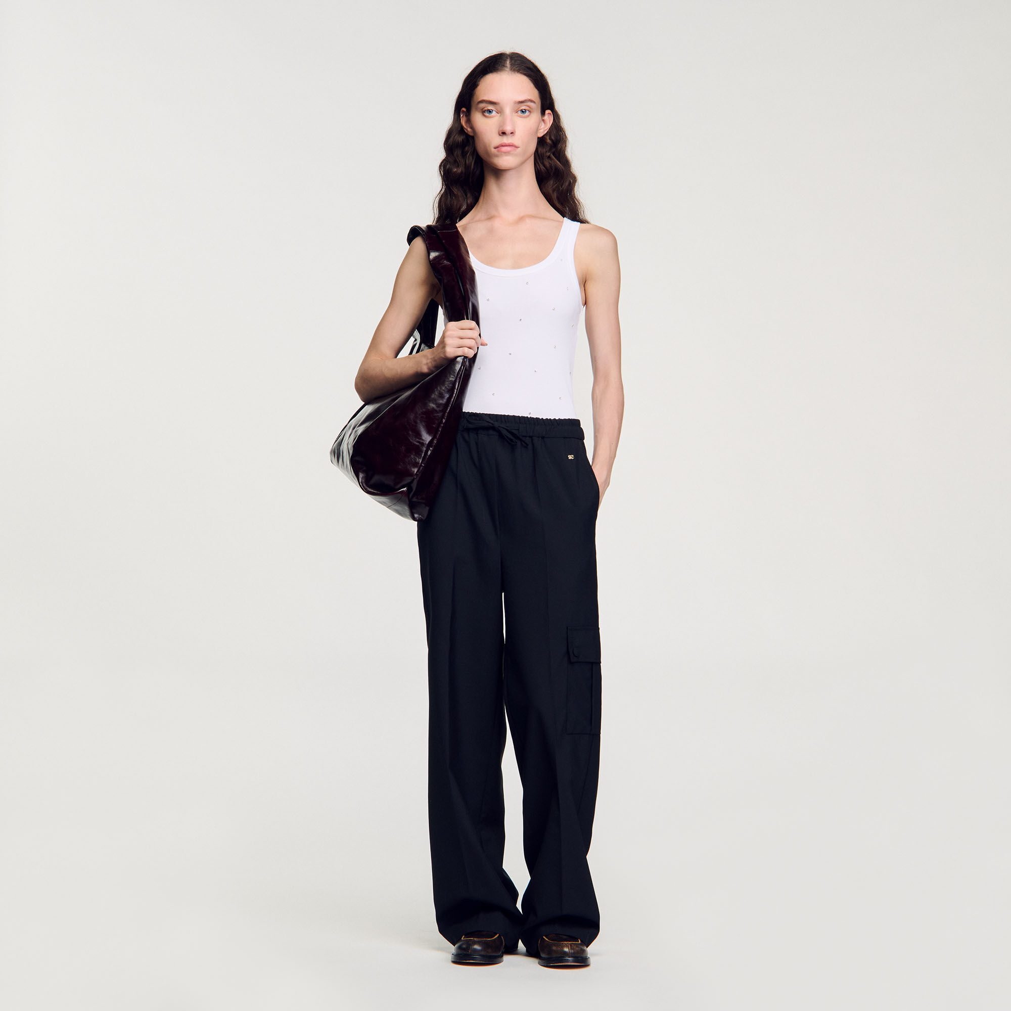 Elasticated waist trousers