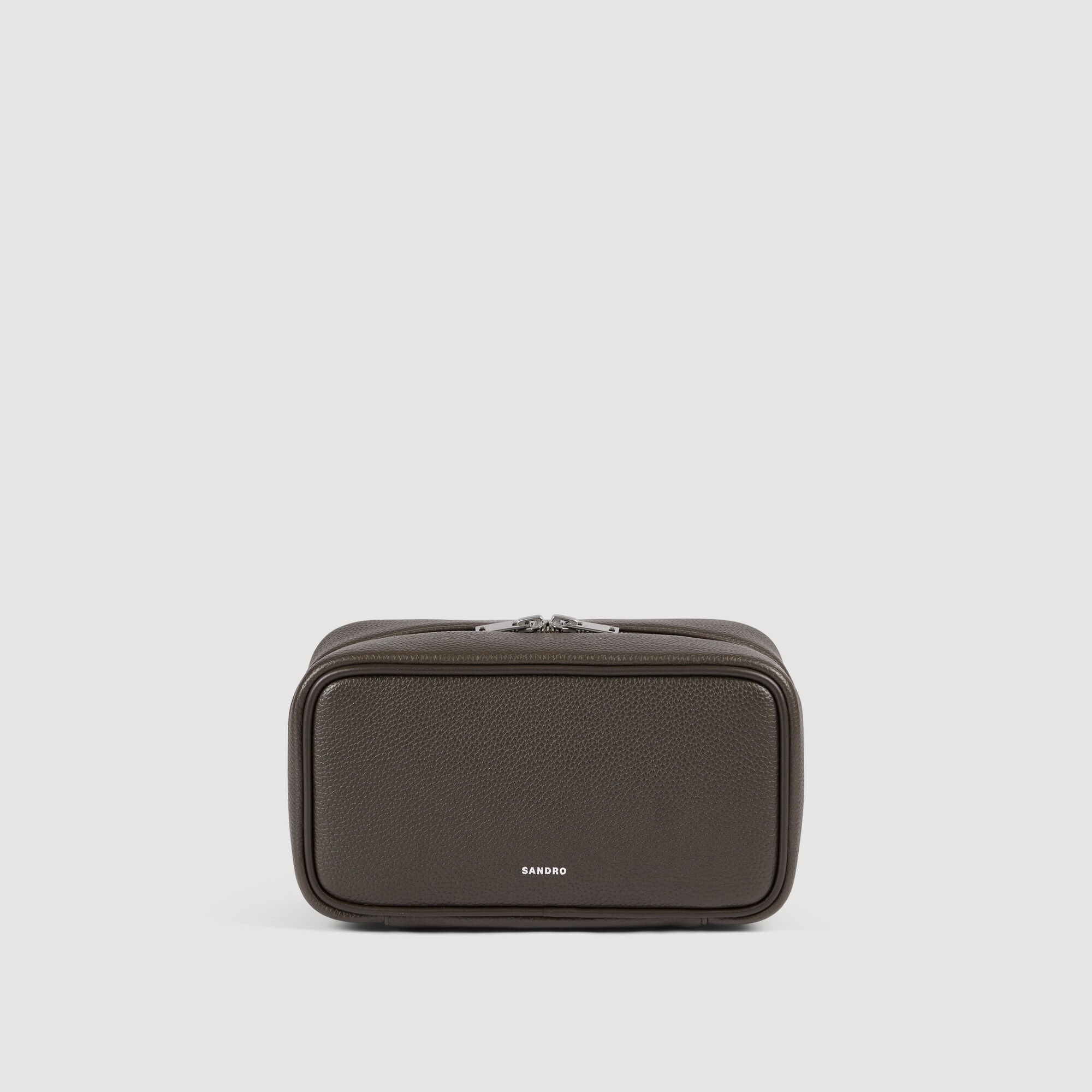 Trousse de toilette en toile enduite