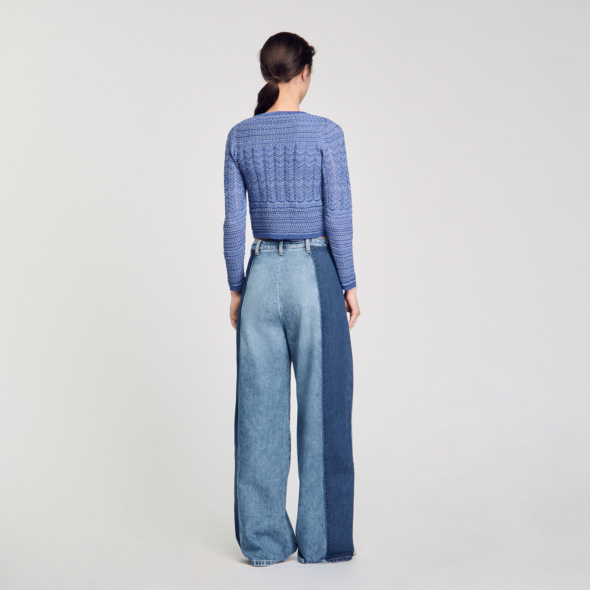 Cardigan en maille scintillante