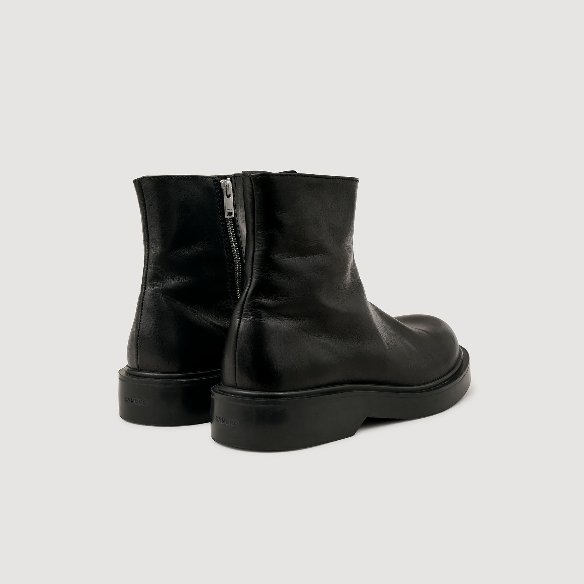 Leather ankle boots