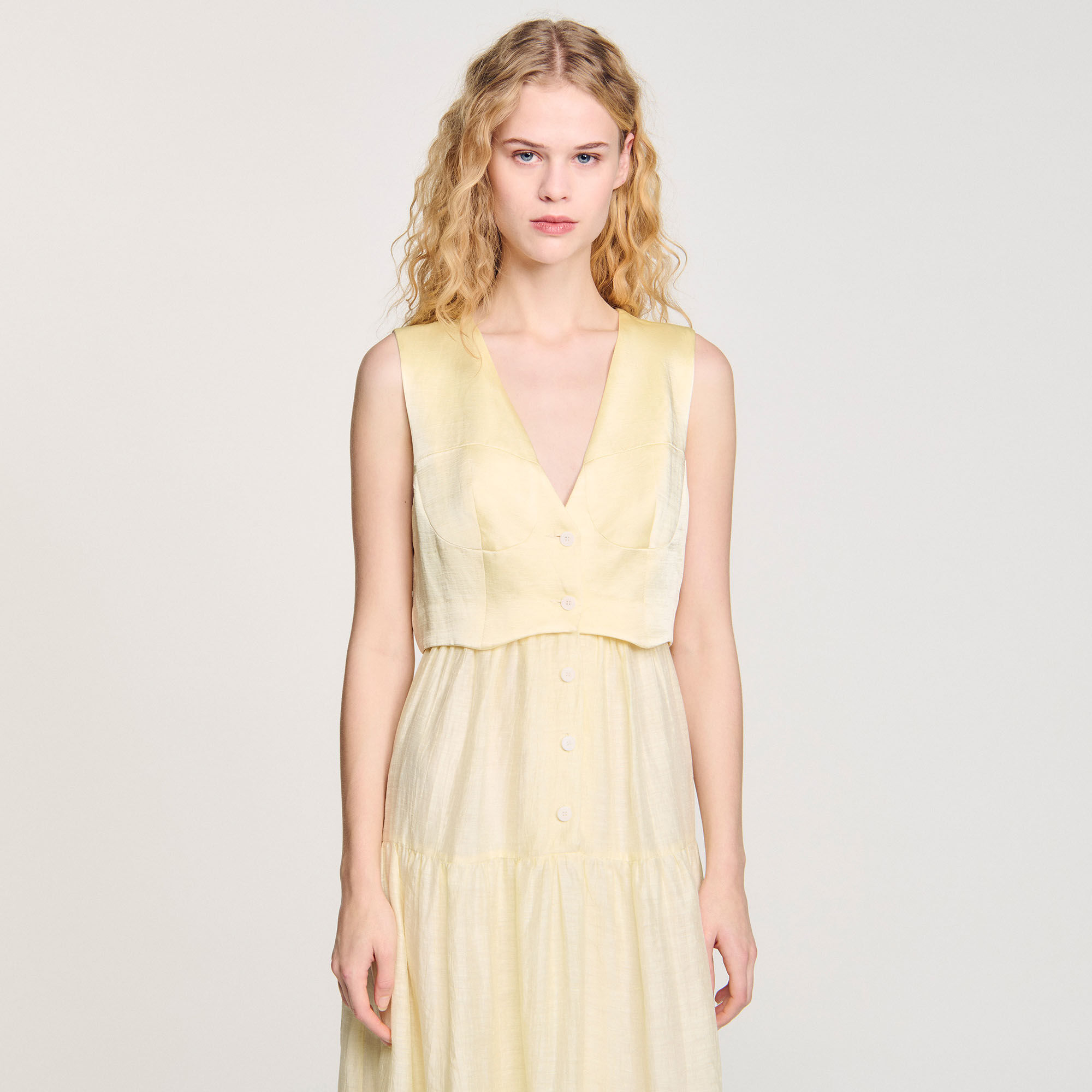 Linen maxi dress