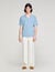 Stretch knit polo shirt
