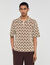 Cardiganhemd mit Seil-Jacquard