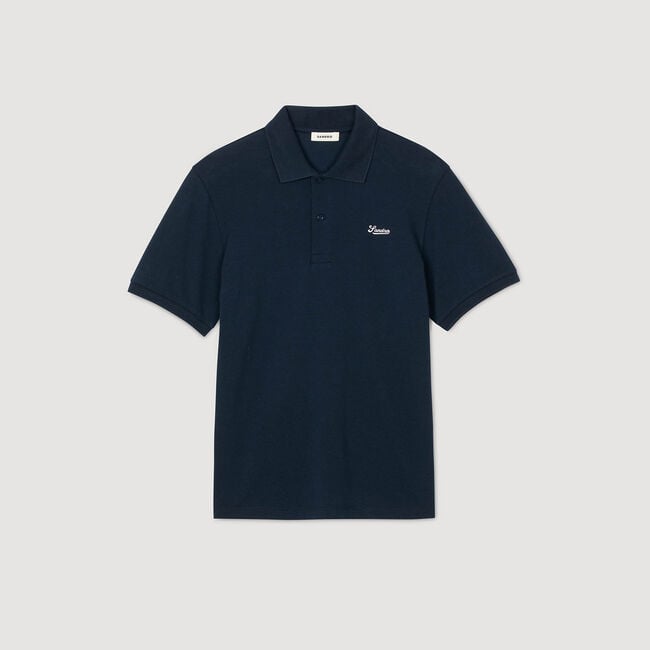 Cotton piqué polo shirt