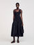 Robe longue bimatière