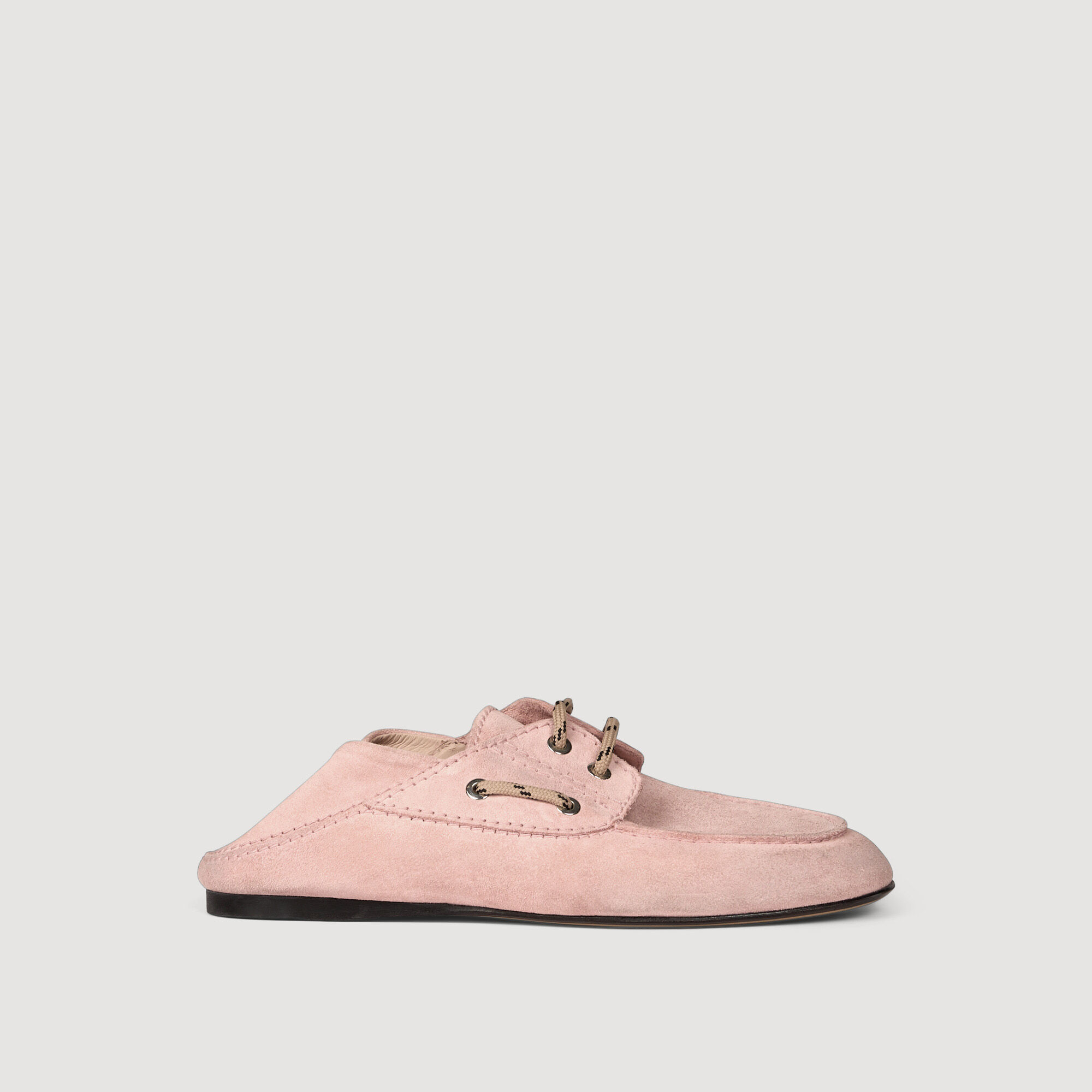Suede boat shoe loafers