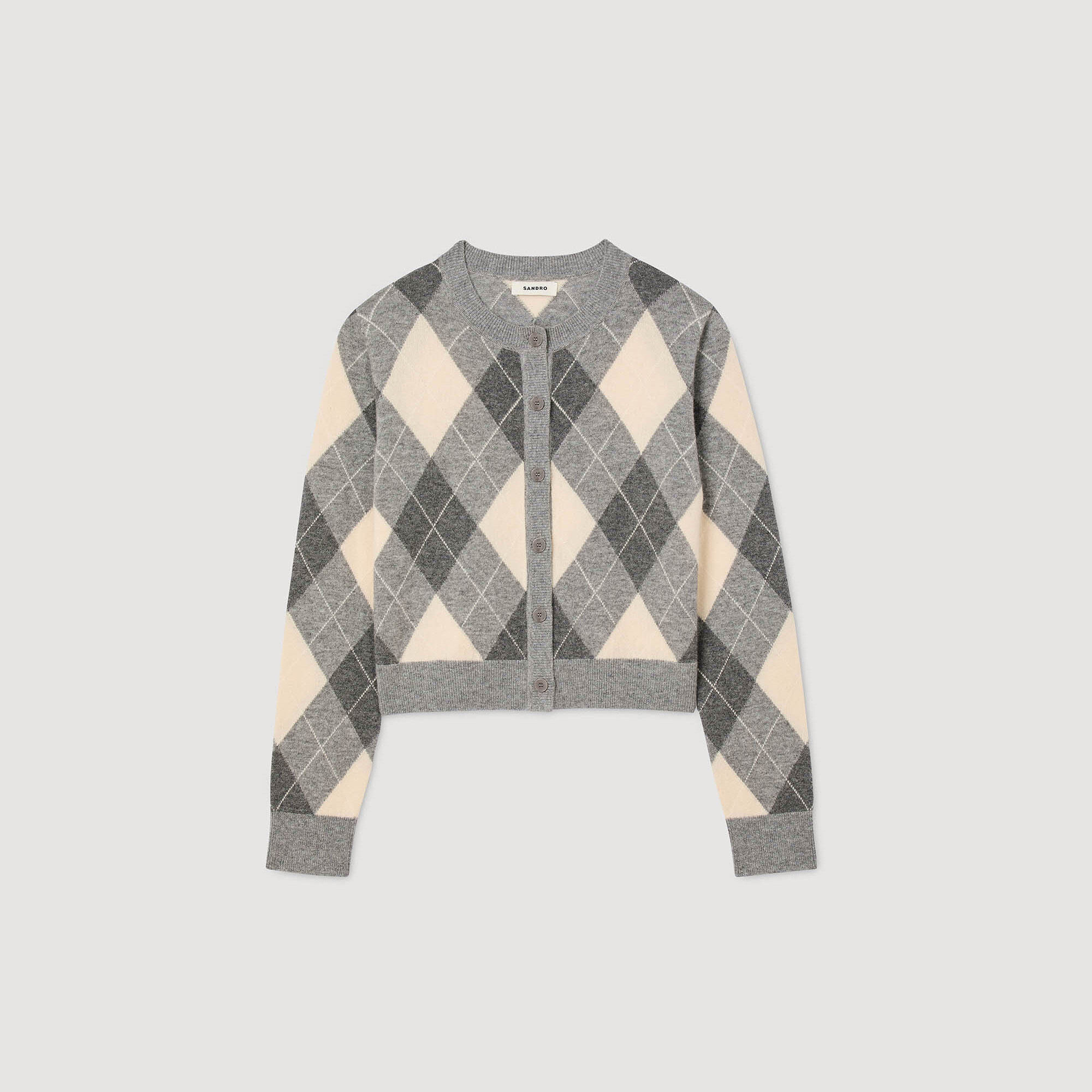 Cardigan à motifs losanges