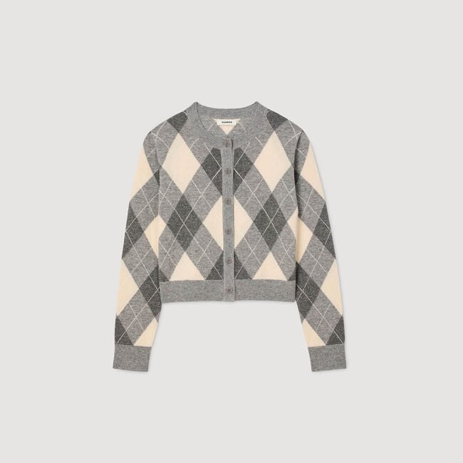 Cardigan à motifs losanges