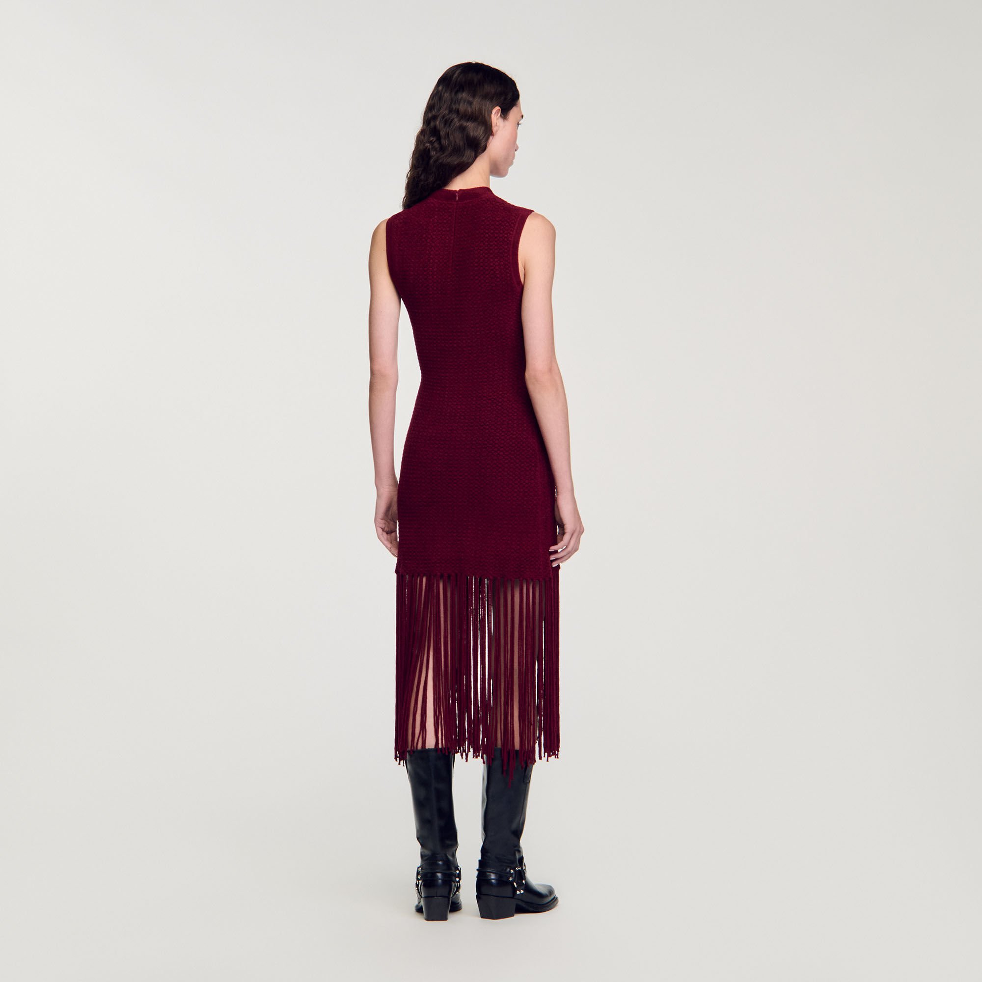 Robe en maille velours 