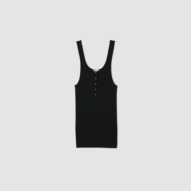 Rib knit vest top