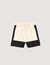 Short bicolore en lin