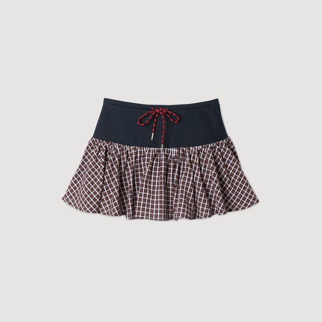 Jupe short à carreaux