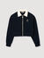 Zweifarbiges kurzes Sweatshirt