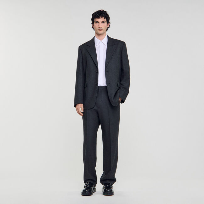 Wool suit jacket