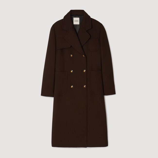 Manteau long croisé